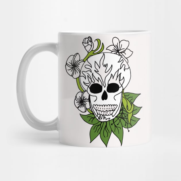 Sugar Skull - Green by Unravel_Unwind